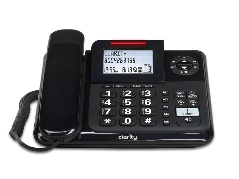 E814 Amplified Corded Phone with Answering Machine